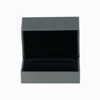 Cutie bijuterii Verigheta Gama Piele, 7.5x5x4 cm - Gri / Negru