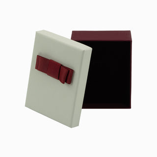 Cutie bijuterii Flower Up F.U, 7x9x3 cm - Crem / Bordo