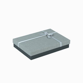 Cutie bijuterii Normal Paper, 13x18x3.5 cm - Gri Deschis / Gri Inchis / Alb / Gri