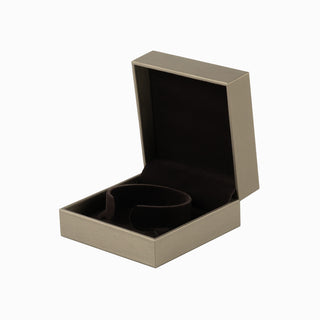 Cutie bijuterii Bratara Gama Piele, 9x9x4 cm - Auriu / Maro