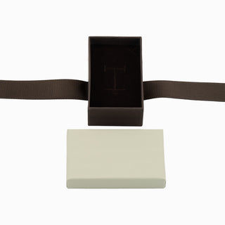 Cutie bijuterii Ribon Down R.D, 5x8x3 cm - Crem / Maro