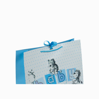 Punga cadou Cadou Baby, 42x33x13 cm - Bleu / Alb