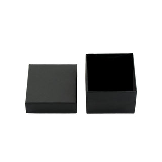 Cutie bijuterii Gama Negru Normal Paper, 9x9x6 cm - Negru