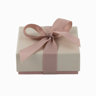 Cutie bijuterii Ribon Down R.D, 8.5x9x3.8 cm - Crem / Roz / Negru