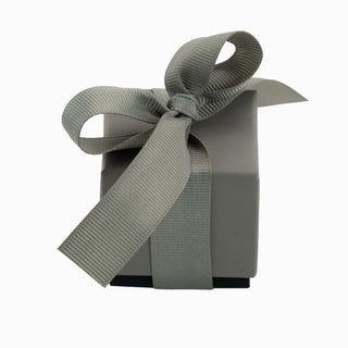Cutie bijuterii Ribon Down R.D, 5x5x5 cm - Gri / Negru