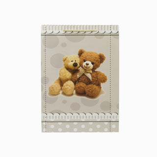 Punga cadou Cadou Gama Urs, 32x44x12 cm - Crem / Alb