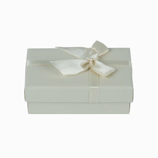 Cutie bijuterii Normal Paper, 5x8x3 cm - Crem / Alb