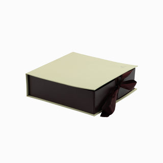Cutie rigida cadou Gama King Pandantiv, 25x25x7.5 cm - Bordo / Crem