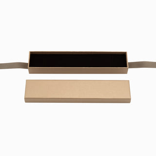 Cutie bijuterii Ribon Down R.D, 23x5x3 cm - Auriu / Maro