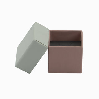 Cutie bijuterii Lg L.G, 4x4x3.5 cm - Crem / Roz / Gri