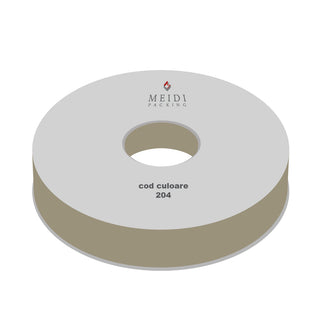 Panglica satin Textil 2 Satin, 2.5 cm latime, 100 y lungime - Crem Inchis