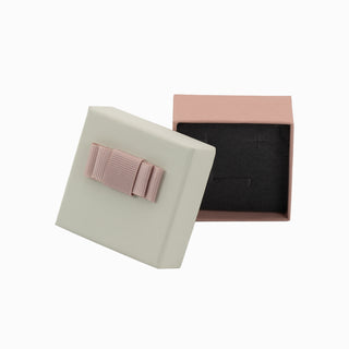 Cutie bijuterii Flower Up F.U, 6x6x2.5 cm - Crem / Roz / Gri