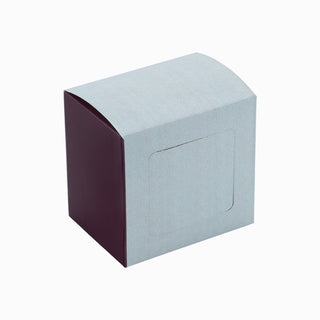 Cutie cadou Cana Pliat, 11.5x8.5x11 cm - Bordo / Crem