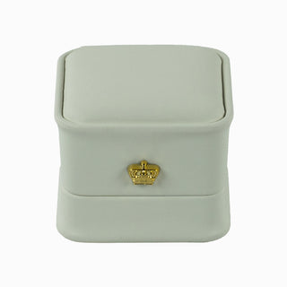 Cutie bijuterii Inel Rege, 6x6x6.2 cm - Crem