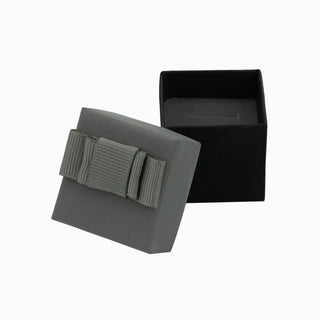Cutie bijuterii Flower Up F.U, 4x4x3.5 cm - Gri / Negru