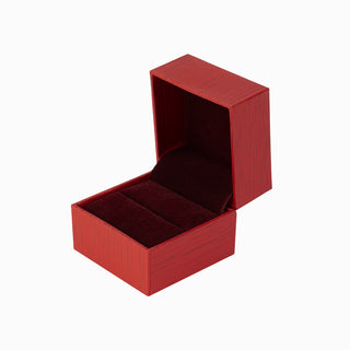 Cutie bijuterii Inel Elegant, 5.5x5.5x5 cm - Rosu / Bordo