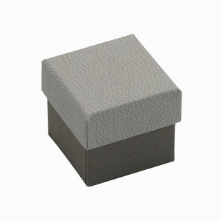 Cutie bijuterii Gama Diverse Culori Normal Paper, 5x5x4.5 cm - Gri Deschis / Gri Inchis / Alb
