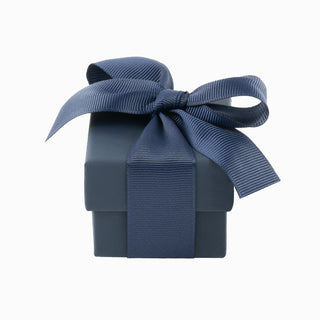 Cutie bijuterii Ribon Down R.D, 5.5x5.5x4.5 cm - Bleumarin