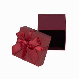 Cutie bijuterii Normal Paper, 5x5x4.5 cm - Bordo Deschis / Bordo