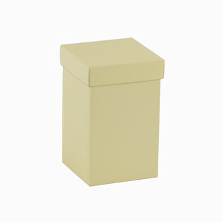 Cutie cadou Cub Pliat, 11.5x11.5x18 cm - Crem / Bronz