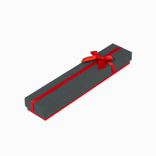 Cutie bijuterii Normal Paper, 21.5x4.5x3 cm - Negru / Rosu