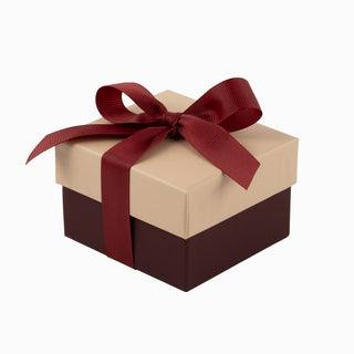 Cutie bijuterii Ribon Down R.D, 8.5x9x6 cm - Somon / Bordo