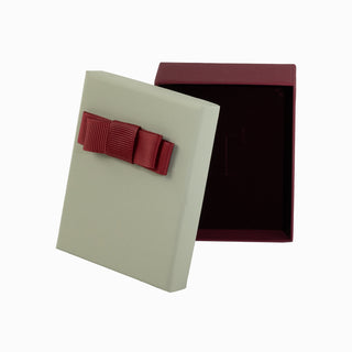 Cutie bijuterii Flower Up F.U, 7x9x3 cm - Gri / Bordo