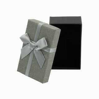 Cutie bijuterii Normal Paper, 5x8x3 cm - Gri Deschis / Gri Inchis / Negru / Gri