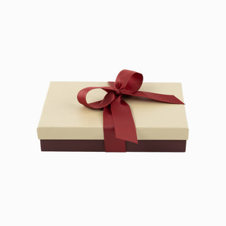 Cutie bijuterii Ribon Down R.D, 13x18x3.5 cm - Crem / Bordo