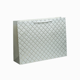 Punga cadou Cadou Romb, 42x31x11 cm - Alb