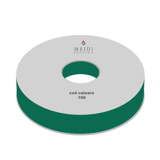 Panglica satin Textil 2 Satin, 1 cm latime, 100 y lungime - Verde