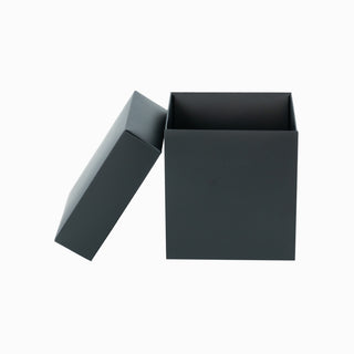 Cutie cadou Cub Pliat, 9x9x2.8 cm - Negru