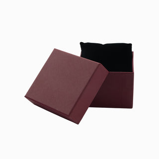 Cutie bijuterii Normal Paper, 9x9x6 cm - Bordo / Negru