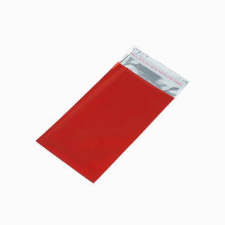 Plic cadou Plic Staniol, 7x12+3 cm - Rosu / Mat