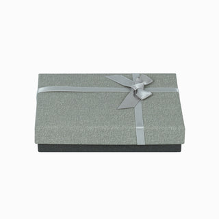 Cutie bijuterii Normal Paper, 9.5x13.5x3.5 cm - Gri Deschis / Gri Inchis / Alb / Gri
