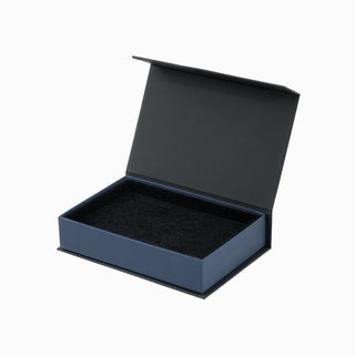 Cutie bijuterii Set Magnet, 10x15x3.5 cm - Negru / Bleumarin