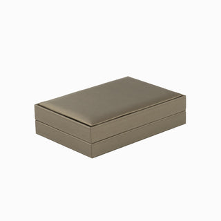 Cutie bijuterii Set Gama Piele, 11x16x4.5 cm - Auriu / Maro