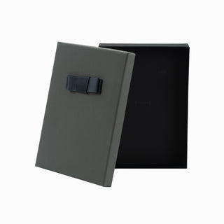 Cutie bijuterii Flower Up F.U, 13x18x3.5 cm - Gri / Negru