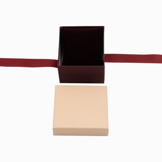 Cutie bijuterii Ribon Down R.D, 8.5x9x6 cm - Somon / Bordo