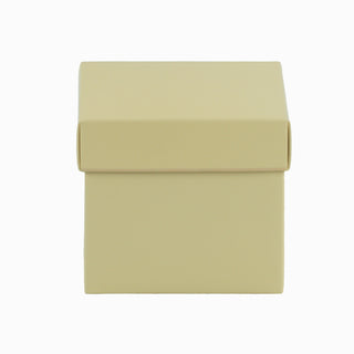 Cutie cadou Cub Pliat, 11.5x11.5x10 cm - Crem / Bronz