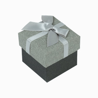 Cutie bijuterii Normal Paper, 5x5x4.5 cm - Gri Deschis / Gri Inchis / Negru / Gri