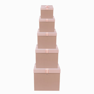 Cutie rigida cadou Rigid Set 5, 33x33x29 cm - Roz