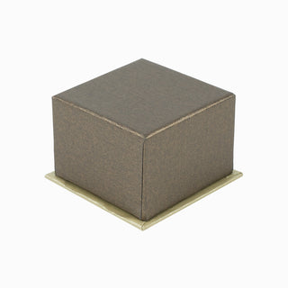 Cutie rigida cadou Cadou Rigid, 7.5x7.5x5.5 cm - Auriu / Caramiziu
