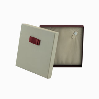 Cutie bijuterii Flower Up F.U, 21x21x3.2 cm - Crem / Bordo