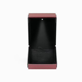 Cutie bijuterii Set Led, 7x9x3.5 cm - Bordo / Negru