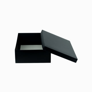 Cutie cadou Dreptunghi Pliat, 25x40x10 cm - Negru / Bronz