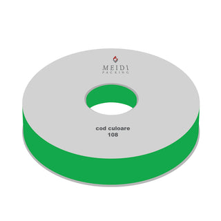 Panglica satin Textil 2 Satin, 2.5 cm latime, 100 y lungime - Verde