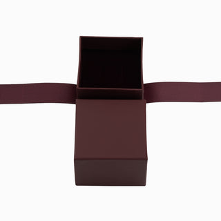 Cutie bijuterii Ribon Down R.D, 5x5x5 cm - Bordo