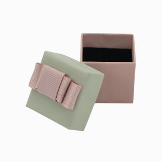 Cutie bijuterii Flower Up F.U, 4x4x3.5 cm - Gri / Roz