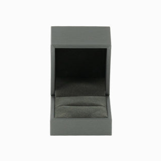 Cutie bijuterii Inel Gama Piele, 6.5x6x5 cm - Gri